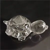 Musthaves Crystal Meru Shree Yantra with Tortoise for Home, Office Brings Prosperity, Wealth, Success, Good Luck (100 GMS, Size 3.5x2x2 inches)-thumb1