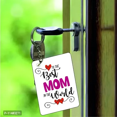 PICRAZEE ?Best Mom in The World? Mothers Day / Happy Birthday Gift for Mom Mother Mummy (1 Ceramic Mug, 1 Keyring) (Best Mom in The World)-thumb3