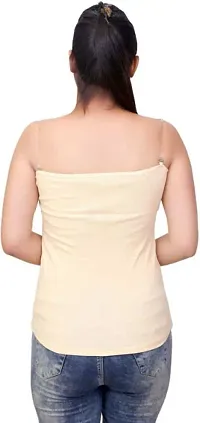 Women's Cotton Fitting Camisole With Transparent Strap ( Pack of 2 )-thumb3