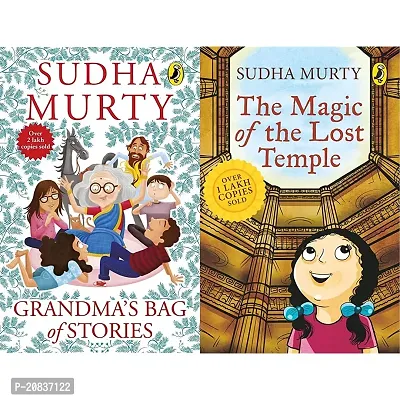 Grandma's Bag of Stories+The Magic of the Lost Temple(Set of 2books)