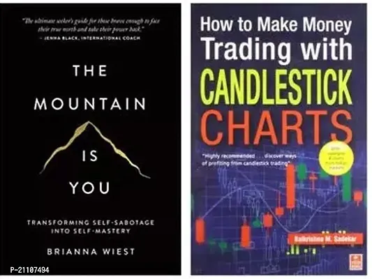 THE MOUNTAIN IS YOU BY BRIANNA WIEST + HOW TO MAKE MONEY TRADING WITH CANDLESTICK CHARTS BY BALKRISHNA M. SADEKAR