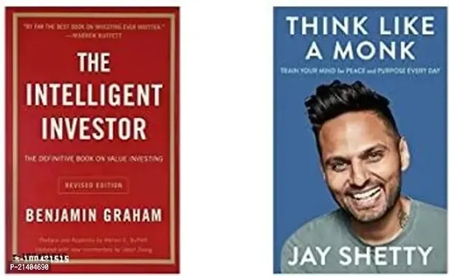 Combo of 2 books, The Intelligent Investor + Think Like A Monk by (Benjamin Graham  Jay Shetty) Paperback