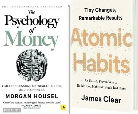 Combo of 2 books, Atomic Habits + The Psychology of Money (Paperback)
