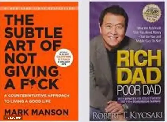 Combo of 2 books,- The Subtle Art Of Not Giving + Rich dad Poor Dad (Paperback)-thumb0