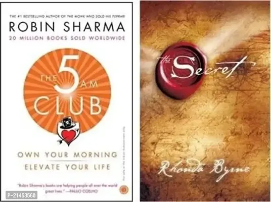 Combo Of 2  Books:  The 5 AM Club + The Secret (Paperback, Robin Sharma, Rhonda Byrne)-thumb0
