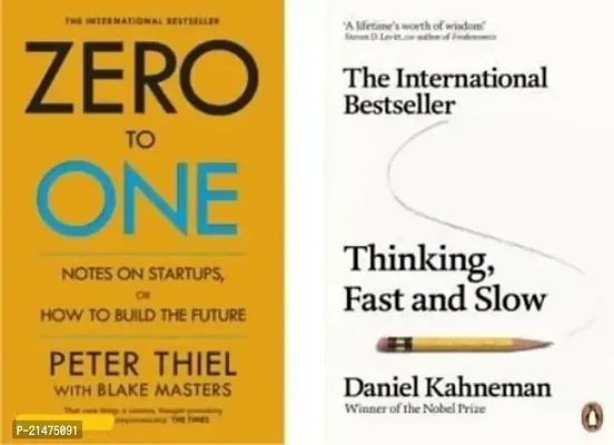 Combo of 2 books: Zero To One + Thinking, Fast And Slow (Paperback, Kahneman Daniel, Masters Blake)-thumb0