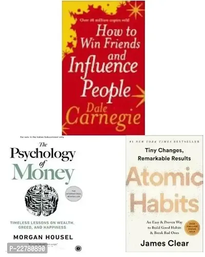 Combo of 3 Books : How To Win Friends And Influence People + Psychology Of Money + Atomic Habits (Paperback)