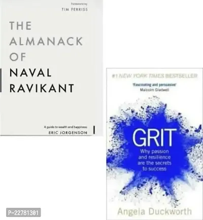 Combo of 2 Books : The Almanack Of Naval Ravikant  Grit (Paperback, Jorgenson, Angela Duckworth)