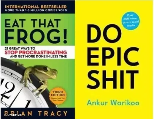 Combo of 2 Books : Eat that Frog + Do epic Shit (Paperback)-thumb0