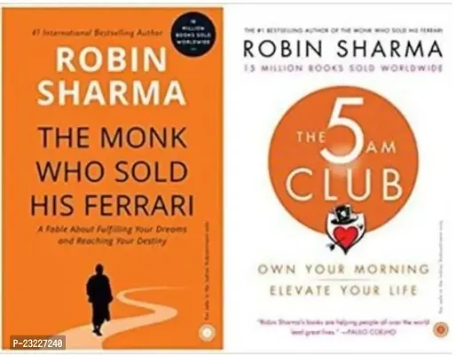 Combo set 2 Books, The 5 AM Club +The Monk Who Sold His Ferrari (Paperback)