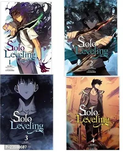 Combo set of 4 Books:- Solo Leveling, Vol. 1 , 2 , 3  4 (comic) - Paperback,  Manga-thumb0