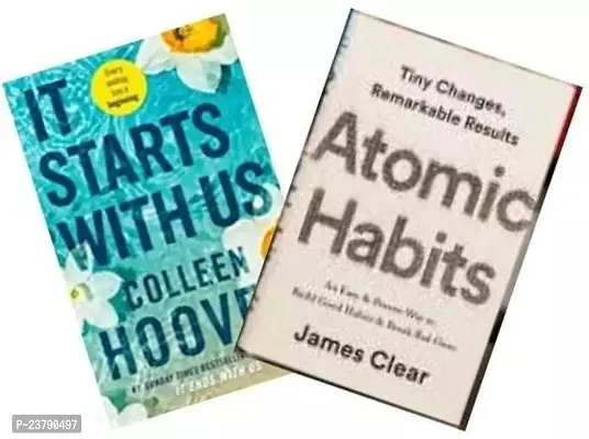 Combo set of 2 Books:- It Starts with Us + Atomic Habits (Paperback)
