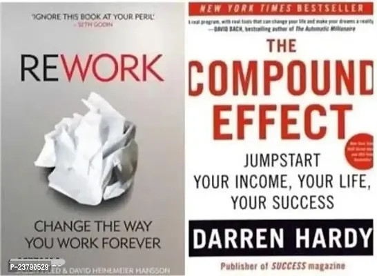 Combo set of 2 Books:- The Rework + Compound Effect (Paperback)