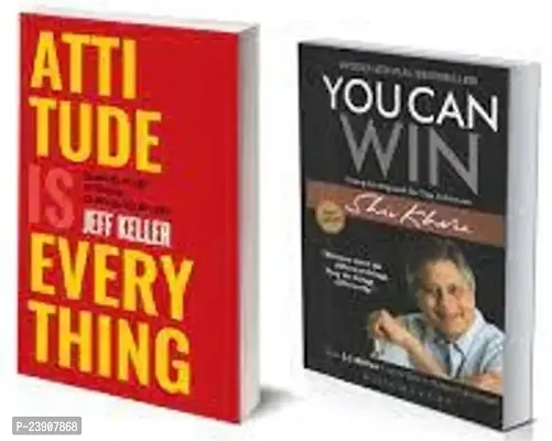 Combo set of 2 Books:- Attitude is everything + You can win (paperback)