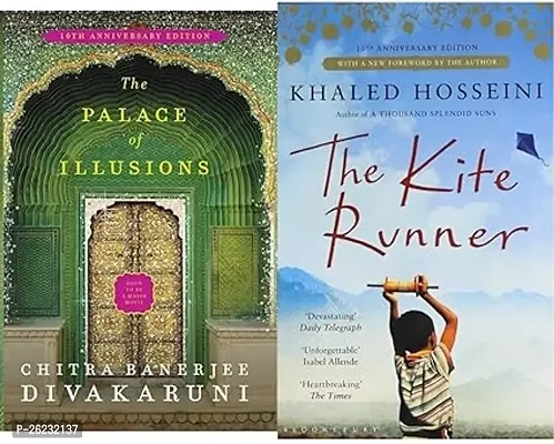 Combo set of 2 Books:- The Palace Of Illusions + The Kite Runner (Paperback)-thumb0