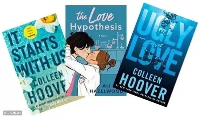 Combo Set of 3 Books:- It Starts with Us + The Love Hypothesis + Ugly Love (Paperback)