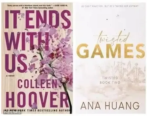 Combo set of 2 Books:- It Ends With US + Twisted Game , by Colleen Hoover (Paperback)