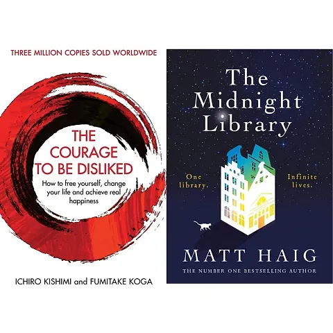 Combo set of 2 Books:- The Courage To Be Disliked + The Midnight Library (Paperback)