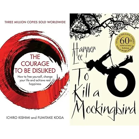 Combo set of 2 Books:- The Courage To Be Disliked + To Kill A Mockingbird (Paperback)