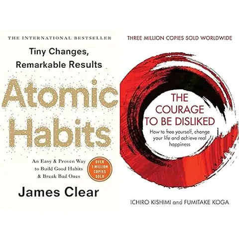 Combo set of 2 Books:- Atomic Habits + The Courage To Be Disliked  (Paperback)