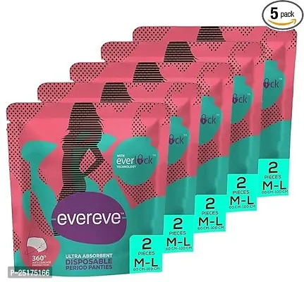 Ultra Absorbent, Heavy Flow Disposable Period Panties Pack of 5