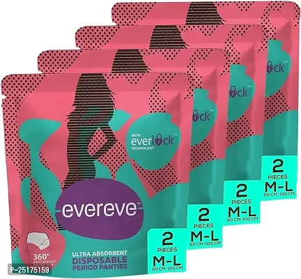 Ultra Absorbent, Heavy Flow Disposable Period Panties Pack of 4