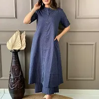 Stylish Cotton Kurta Palazzo Set For Women-thumb3