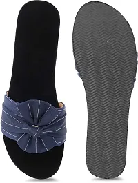 Shoestail Stylish slides slippers | flip flops heels | fashion slippers (Blue, numeric_8)-thumb1