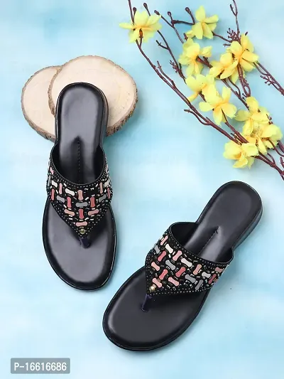 Fashion Feet Trendy Women's Comfortable Casual Multicolour Flip-Flops  Slipper | Ladies Slippers | Women's Slippers | Fancy Chappals | Chappals |  Cheruppukal