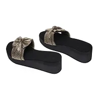 Shoestail Adab Fashionable Women Flipflops & Slippers (Gold, numeric_5)-thumb2