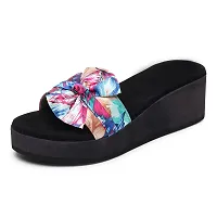 Shoestail Stylish slides slippers | flip flops heels | fashion slippers? (Blue, numeric_8)-thumb3