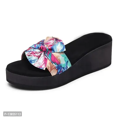 Shoestail Stylish slides slippers | flip flops heels | fashion slippers? (Blue, numeric_8)-thumb4