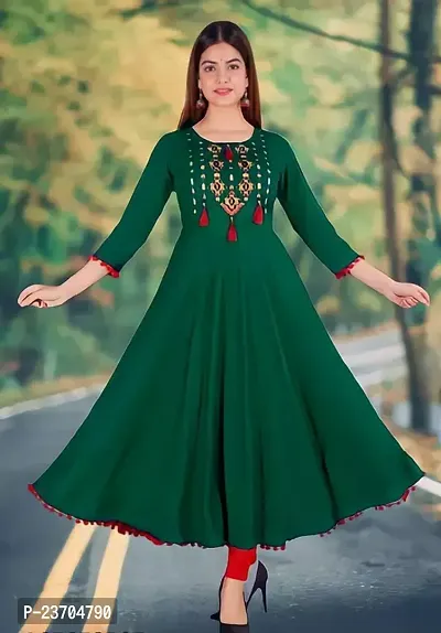 Stylish Rayon Stitched Kurta For Women