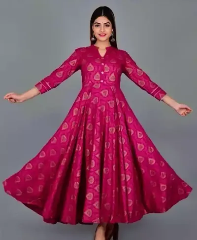 Combo Stylish Trendy Anarkali Printed Rayon Kurta