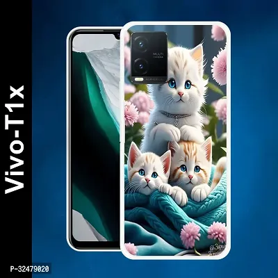 Stylish Silicon Back Case Cover for VIVO T1X 5G