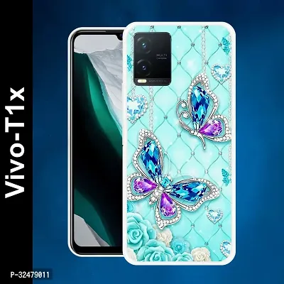 Stylish Silicon Back Case Cover for VIVO T1X 5G