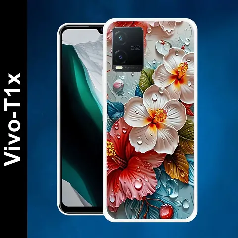 Stylish Silicon Back Case Cover for VIVO T1X 5G