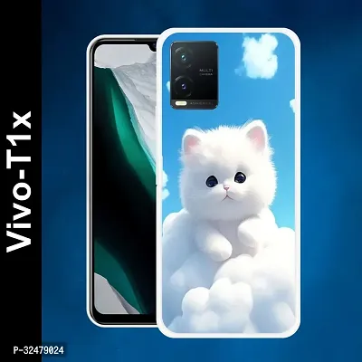 Stylish Silicon Back Case Cover for VIVO T1X 5G