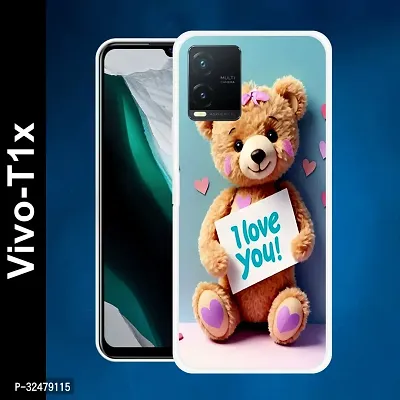 Stylish Silicon Back Case Cover for VIVO T1X 5G