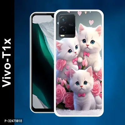 Stylish Silicon Back Case Cover for VIVO T1X 5G