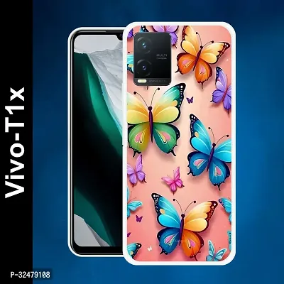 Stylish Silicon Back Case Cover for VIVO T1X 5G