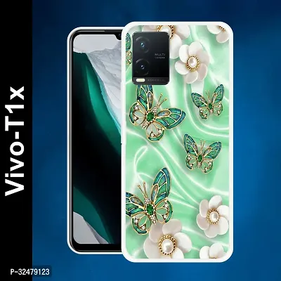 Stylish Silicon Back Case Cover for VIVO T1X 5G