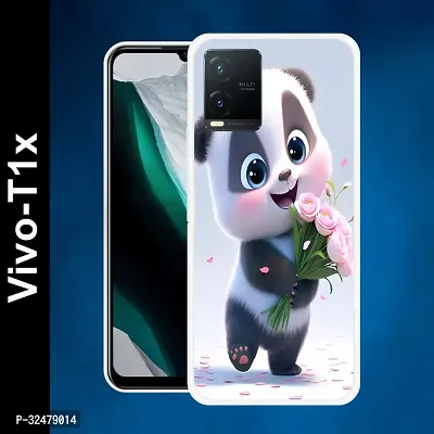 Stylish Silicon Back Case Cover for VIVO T1X 5G