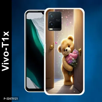 Stylish Silicon Back Case Cover for VIVO T1X 5G