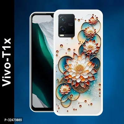 Stylish Silicon Back Case Cover for VIVO T1X 5G