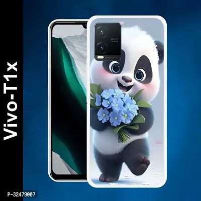 Stylish Silicon Back Case Cover for VIVO T1X 5G