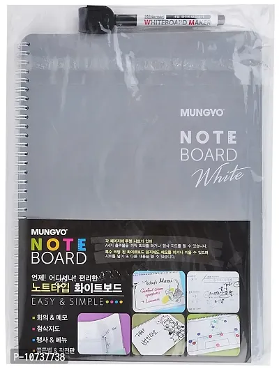 Mungyo Board Note White (Spiral Bound Book) (White Board) (8 Sheets, A4 size)-thumb0