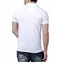 Pubg Printed White Collar T-Shirt (X-Large)-thumb1