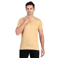 Classic Polyester Solid Tshirt for Men, Pack of 4-thumb2