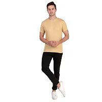 Classic Polyester Solid Tshirt for Men, Pack of 4-thumb3